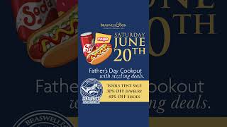 Father’s Day Weekend Deals at Braswell & Son | Sneaker Saturday, Jewelry, Tools & Cookouts