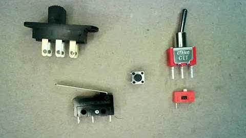 Switches used in electronics - Pushbutton - SPST - SPDT