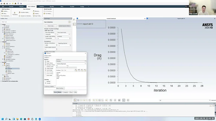 [Ansys Fluent Tutorial 2] Steady state flow around a cylinder