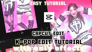 capcut edit tutorial || k-pop edit tutorial|| easy tutorial|| only with effects and filter|| k-pop Resimi