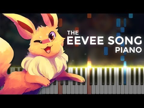 The Eevee Song (Random Encounters) | LyricWulf Piano Tutorial on Synthesia