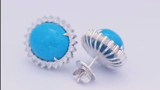 Turquoise Earrings /Cómo hacer Aretes con Turquesa