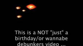 A strange story about  a UFO, birthdayparties and of course debunkers