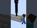 【マイクラ】ブロックの上を歩いているスティーブ。エンダーマンが次々とブロックを破壊していき・・・　 #minecraft 　#shorts