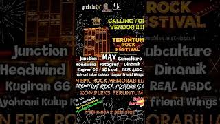 Vendor Calling !!! Teruntum Rock Festival!!