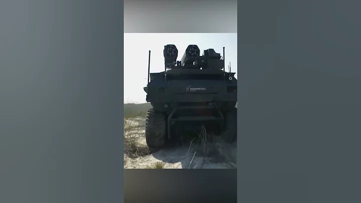 Battle of the Future. Rheinmetall Unmanned Combat Robot. Mission Master UGV.