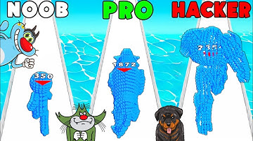 NOOB vs PRO vs HACKER | In Pixel Battle | With Oggy And Jack | Rock Indian Gamer |