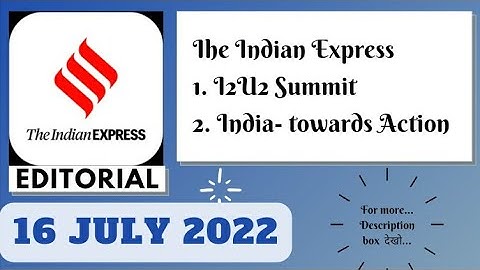 16th July 2022 | Gargi Classes The Indian Express Editorials and Ideas Analysis | By R.K. Lata