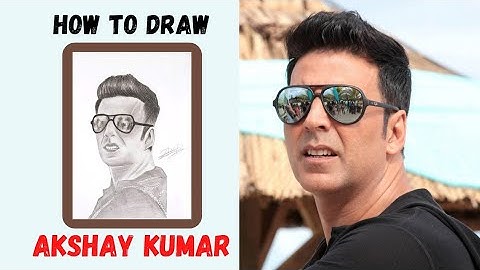 How To Draw Akshay Kumar Step By Step || Akshay Kumar Sketch Tutorial Beginners || By Abhishek Arts