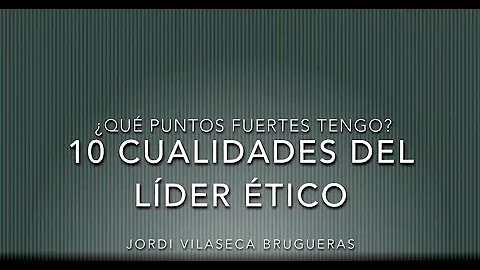 Jordi Vilaseca Brugueras, 10 Aspectos del liderazg...