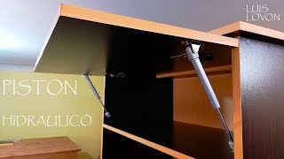 ¿COMO INSTALAR O COLOCAR UN PISTON HIDRAULICO? Para muebles de COCINA  LUIS LOVON