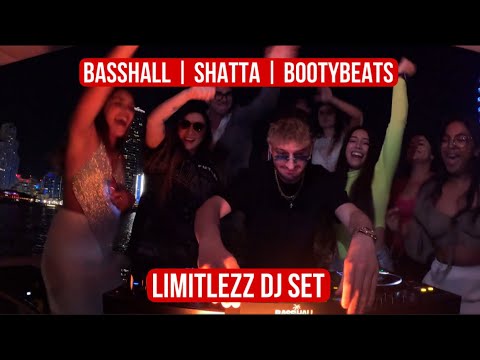 LIMITLEZZ Yacht DJ Set in DUBAI 2024  BASSHALL  SHATTA  BOOTYBEATS