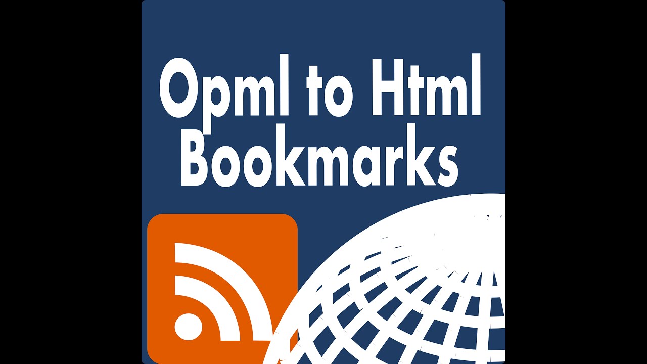 rss opml to html bookmarks converter
