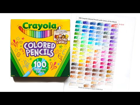 Crayola Colored Pencils Assorted Colors Set Of 100 Pencils