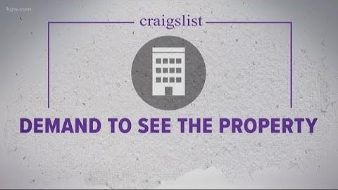 How to avoid rental scam on Craigslist