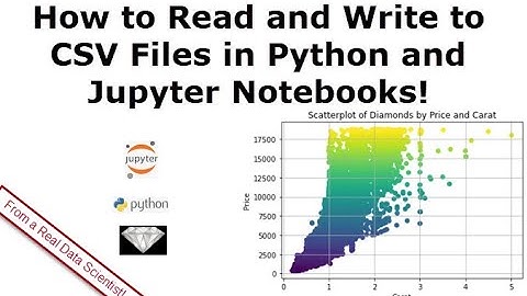 How to Read and Write to CSV Files in Python and Jupyter Notebooks