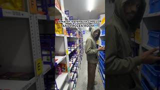 Amazon warehouse chiller and frozen room🥶#warehouse #warehouselife #jobs #picker #pickerpacker