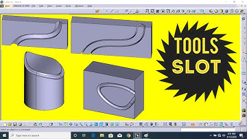 how to use tool slot in catia v5 | slot command in catia v5