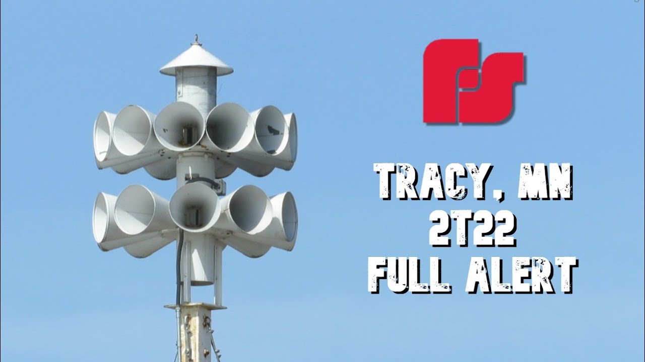 Federal Signal 2T22 Siren Test - Tracy, Minnesota