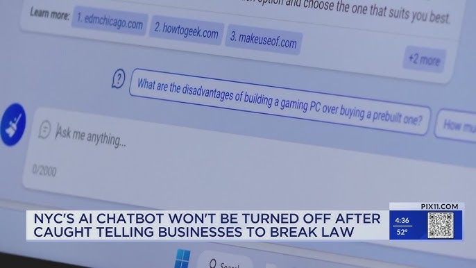 New York City S Ai Chatbot Tells Business Owners To Break The Law