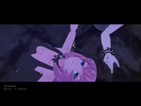 【夜ノ廃ビル デ】　The Monster　【MMD VOCALOID】