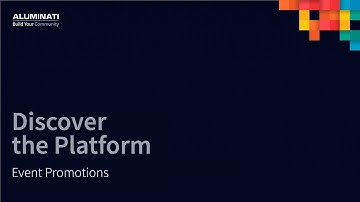 Aluminate Community Builder - Event Promotions