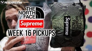 supreme north face duffel bag snakeskin