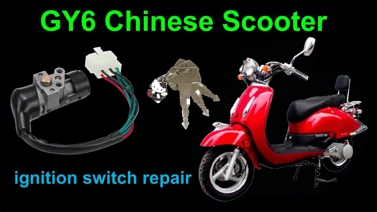 HIFROM Ignition Switch Key Set for GY6 4-Stroke 150CC Chinese Scooter Moped Fit for Tank Racer 7 Deluxe 7A Roketa MC-03-150 