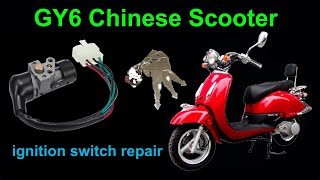 Fixing the ignition switch on a GY6 150cc Chinese scooter - YouTube TaoTao 50Cc Scooter Wiring Diagram YouTube