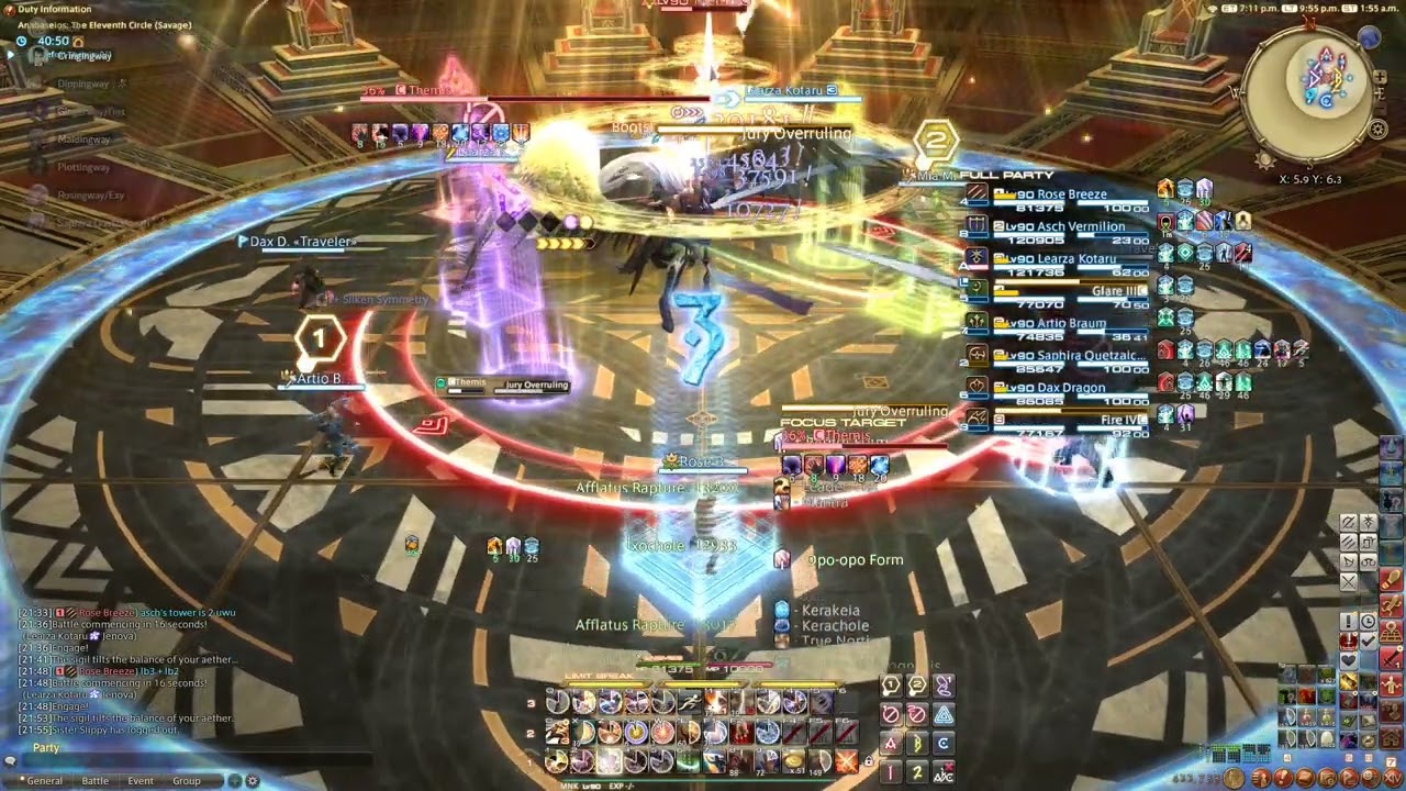 FFXIV | P11S Week 4 Clear | min ilvl MNK PoV | Aether DC 6.4