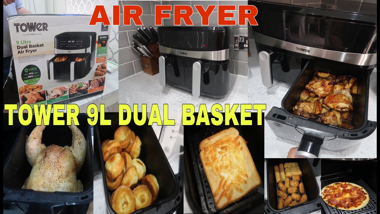 AIR FRYER TOWER 9L DUAL DRAWER