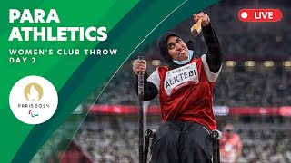 Para Athletics - Women's Club Throw Final | Day 2 | Paris 2024 Paralympics