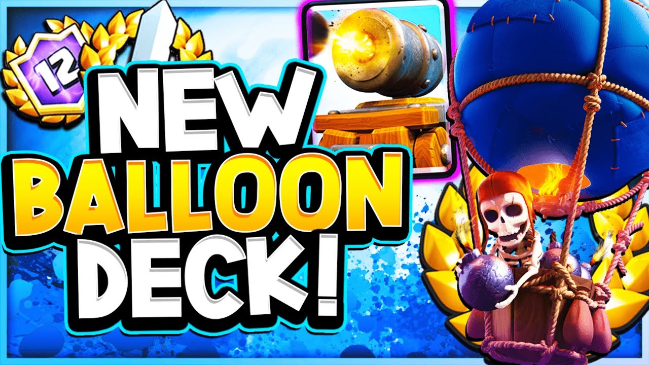 12 WIN GRAND CHALLENGE with NEW OP BALLOON DECK! - CLASH ROYALE