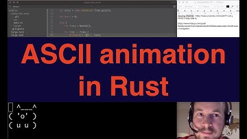 Rust lang. ASCII animation like in tamagotchi