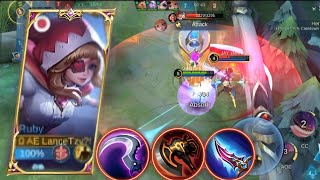 Insane damage Ruby | Full damage Ruby build | MLBB