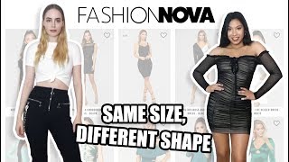 FASHION NOVA CLOTHES ON DIFFERENT BODIES: TRY ON HAUL by Ida & Silvia 7,728 views 5 years ago 11 minutes