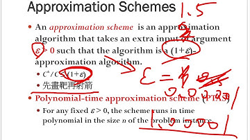 CCU Graduate Algorithms 2019 12/27【Polynomial Time Approximation Scheme】