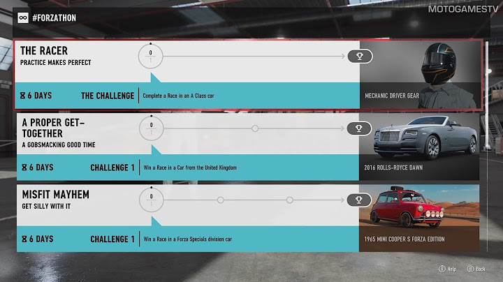 Forza Motorsport 7 - August #Forzathon Events #1 (August 3 - August 10)