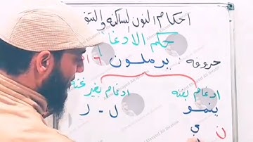 احكام التجويد في دقائق (  الادغام بغنة للنون الساكنة )