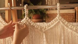 HOW TO MAKE A MACRAME CURTAIN #remmacrame #macrame