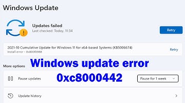 How to fix Windows update error 0xc8000442 windows 11 or 10