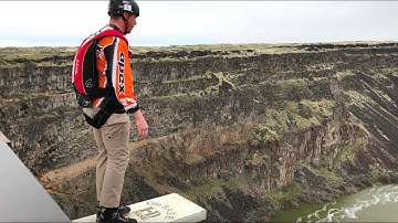 Diving Board BASE jump || Front Flip