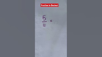 How to convert Fraction to a Decimal? #math #tutor #youtube #shorts #mathtrick #learning