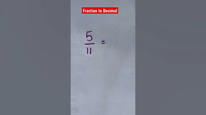 How to convert Fraction to a Decimal? #math #tutor #youtube #shorts #mathtrick #learning