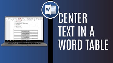 How To Center Text In A Word Table