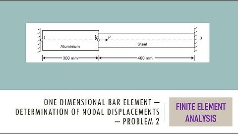 Finite Element Analysis on 1D Bar Element - Problem 2