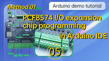 [Arduino demo code tutorial for beginners 05] PCF8574 I/O expansion chip programming in Arduino IDE