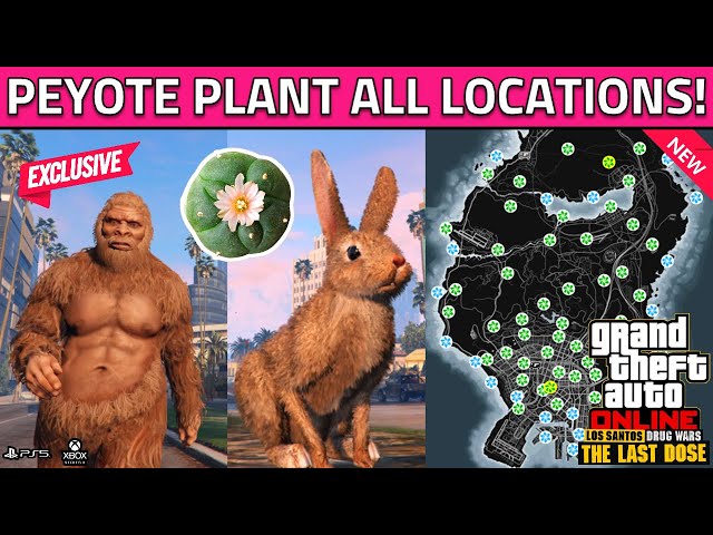 GTA Online Peyote plant locations 2020 - How to turn into animals