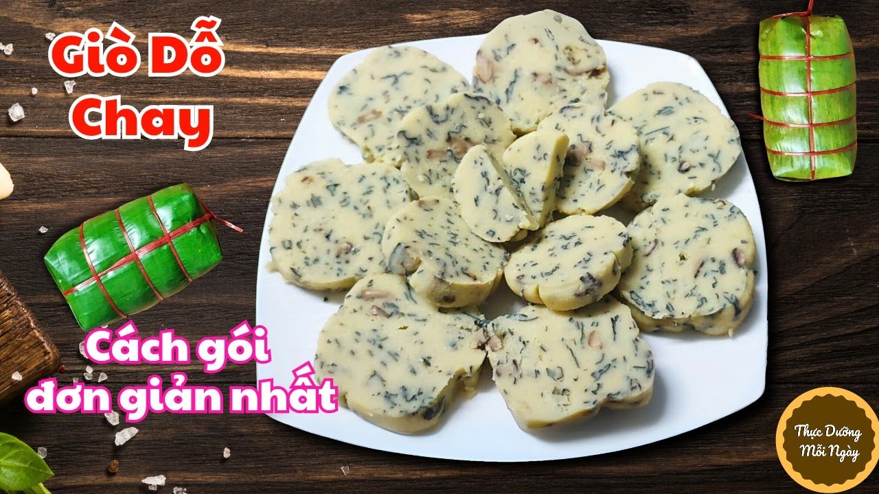 Cách làm Giò Đỗ Xanh Chay| Chả Lụa Chay từ Đậu Xanh, Cách gói chả chay dễ nhất ai cũng làm được