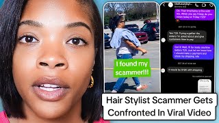 Hair Stylist Scammer Confronted In Viral Video